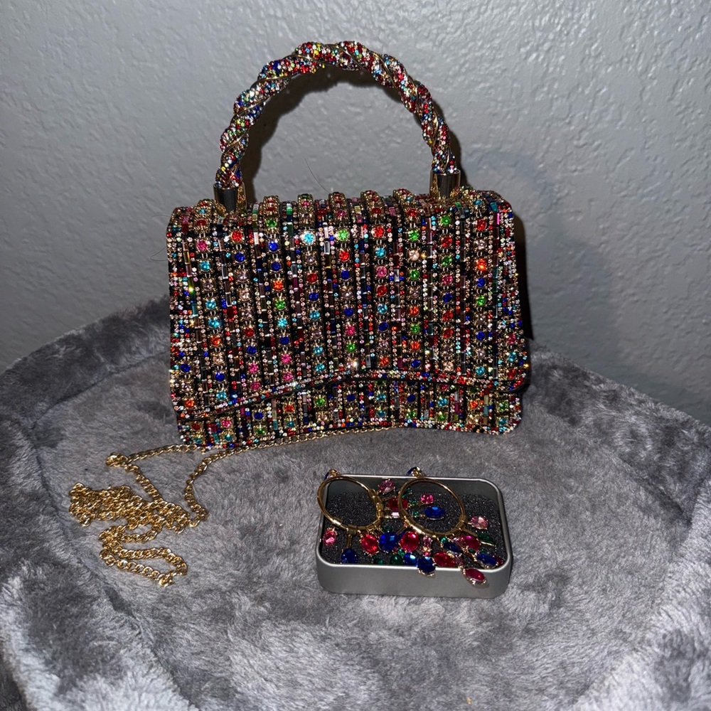Multicolor Beaded Women's Bag